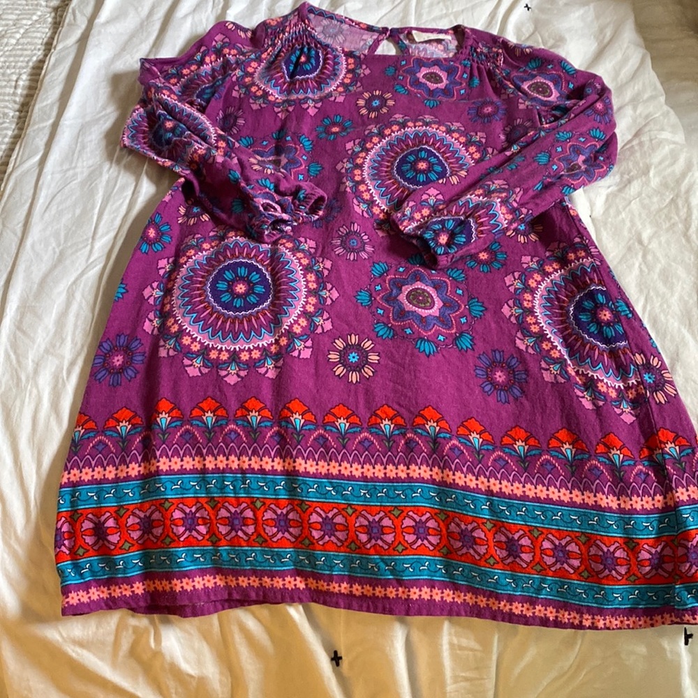 crazy 8 purple paisley dress